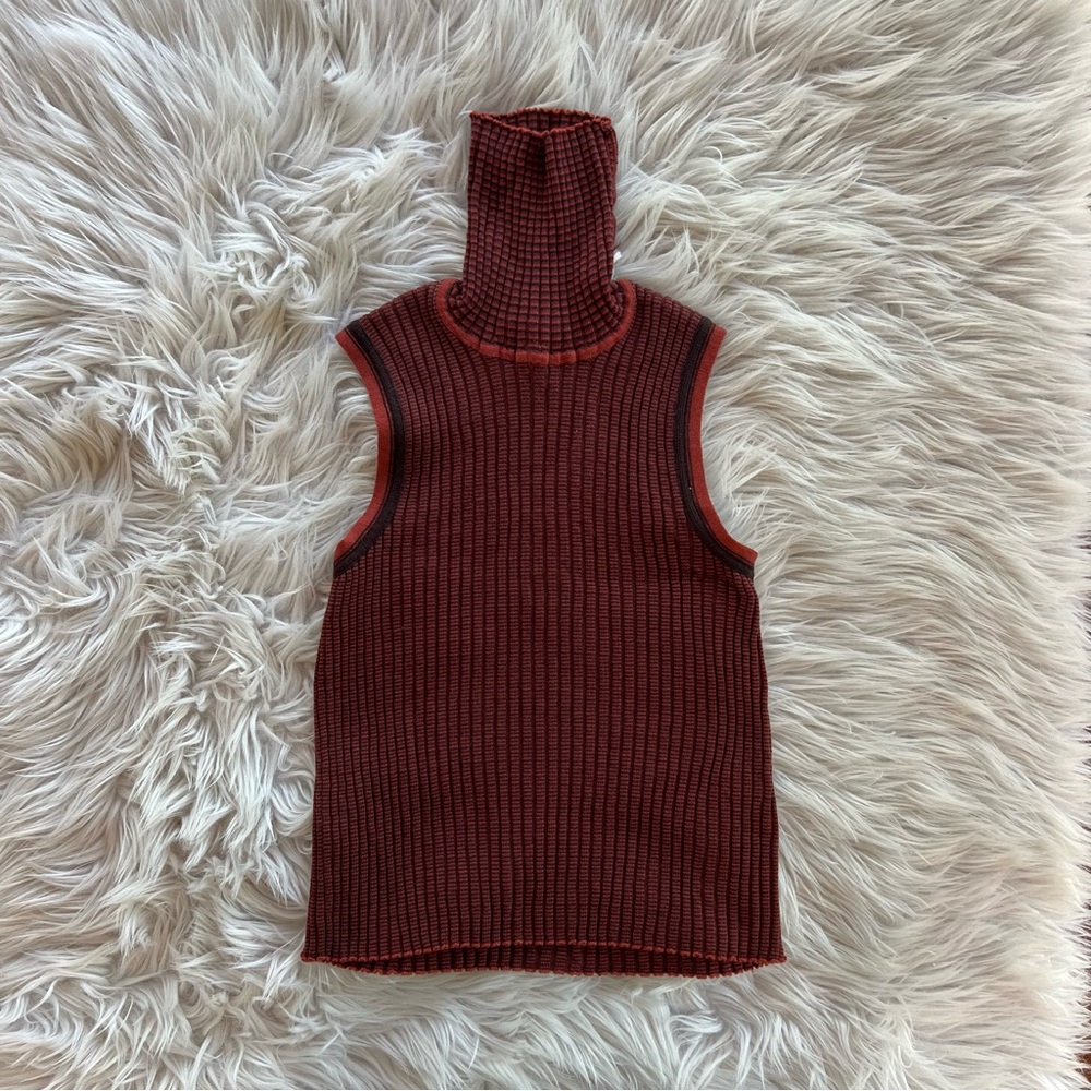 Rodika Zanian Paris Turtle Neck Tank Women's Size S/M